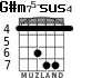 G#m75-sus4 for guitar - option 3