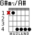 G#m7/A# for guitar - option 2