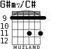 G#m7/C# for guitar - option 2