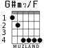 G#m7/F for guitar - option 2