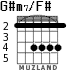 G#m7/F# for guitar - option 1
