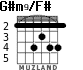 G#m9/F# for guitar - option 3
