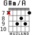 G#m/A for guitar - option 5