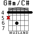 G#m/C# for guitar - option 1