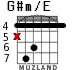 G#m/E for guitar - option 4
