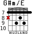 G#m/E for guitar - option 6