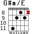 G#m/E for guitar - option 7