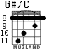 G#/C for guitar - option 4