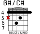 G#/C# for guitar