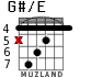 G#/E for guitar - option 4