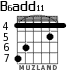 B6add11 for guitar - option 1