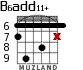 B6add11+ for guitar - option 3