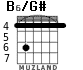 B6/G# for guitar - option 2