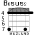 B6sus2 for guitar - option 3