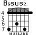 B6sus2 for guitar - option 4