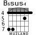 B6sus4 for guitar - option 4