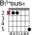 B75+sus4 for guitar - option 2