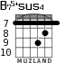 B75+sus4 for guitar - option 7