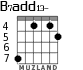 B7add13- for guitar - option 4
