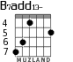 B7add13- for guitar - option 5