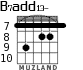 B7add13- for guitar - option 6