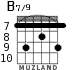 B7/9 for guitar - option 4