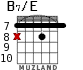 B7/E for guitar - option 5