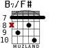 B7/F# for guitar - option 6