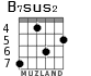 B7sus2 for guitar - option 2