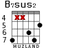 B7sus2 for guitar - option 3