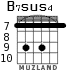 B7sus4 for guitar - option 5