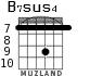 B7sus4 for guitar - option 6