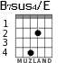 B7sus4/E for guitar - option 2