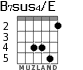 B7sus4/E for guitar - option 3