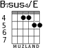 B7sus4/E for guitar - option 4