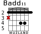 Badd11 for guitar - option 1