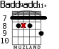 Badd9add11+ for guitar - option 2