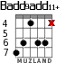 Badd9add11+ for guitar - option 1
