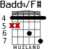 Badd9/F# for guitar - option 1