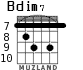 Bdim7 for guitar - option 5