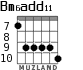 Bm6add11 for guitar - option 4