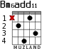 Bm6add11 for guitar - option 1