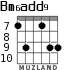 Bm6add9 for guitar - option 3