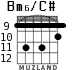 Bm6/C# for guitar - option 4