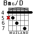 Bm6/D for guitar - option 4