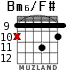 Bm6/F# for guitar - option 5