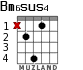 Bm6sus4 for guitar - option 2