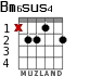 Bm6sus4 for guitar - option 1
