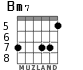 Bm7 for guitar - option 5