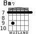 Bm7 for guitar - option 7